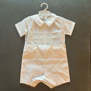 NWT Feltman Brothers Classic Bobby Suit - White - 3T